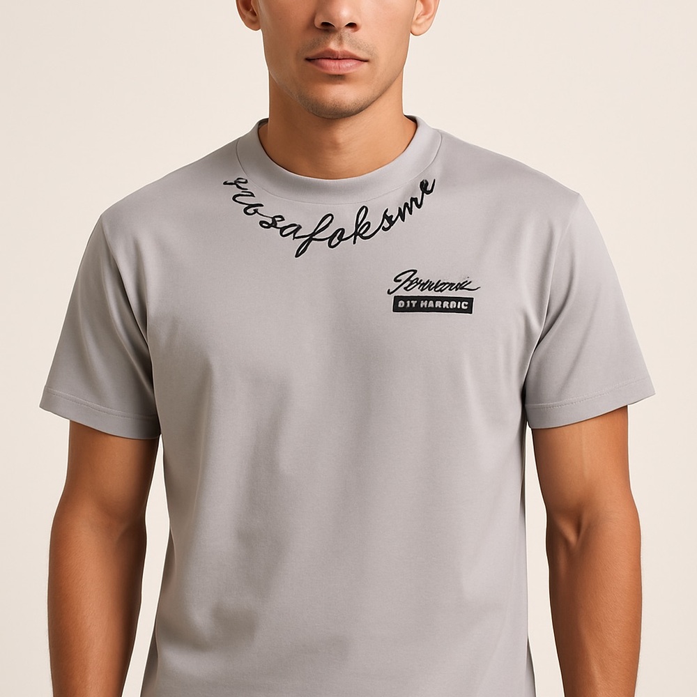 Gray Graphic Men's T-Shirt